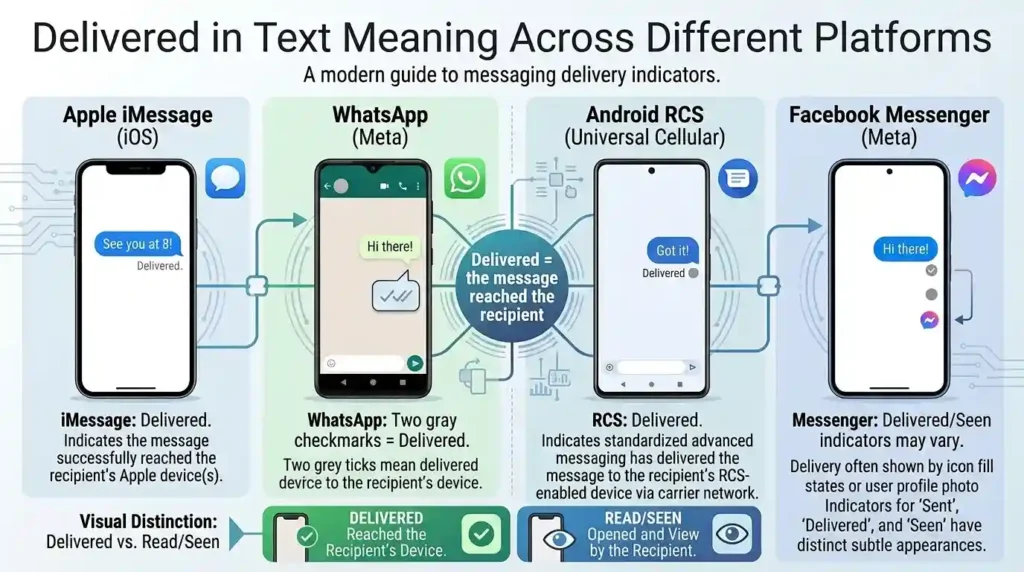Delivered in Text Meaning Across Different Platforms
