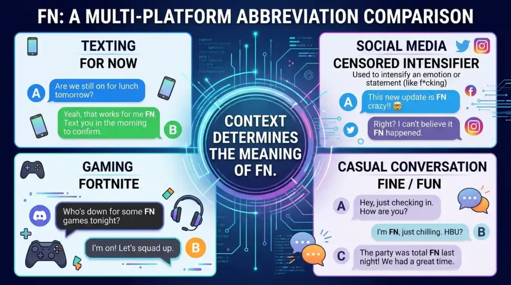FN in Text Meaning Across Different Platforms