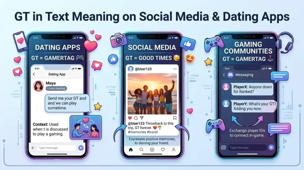 GT in Text Meaning on Social Media & Dating Apps