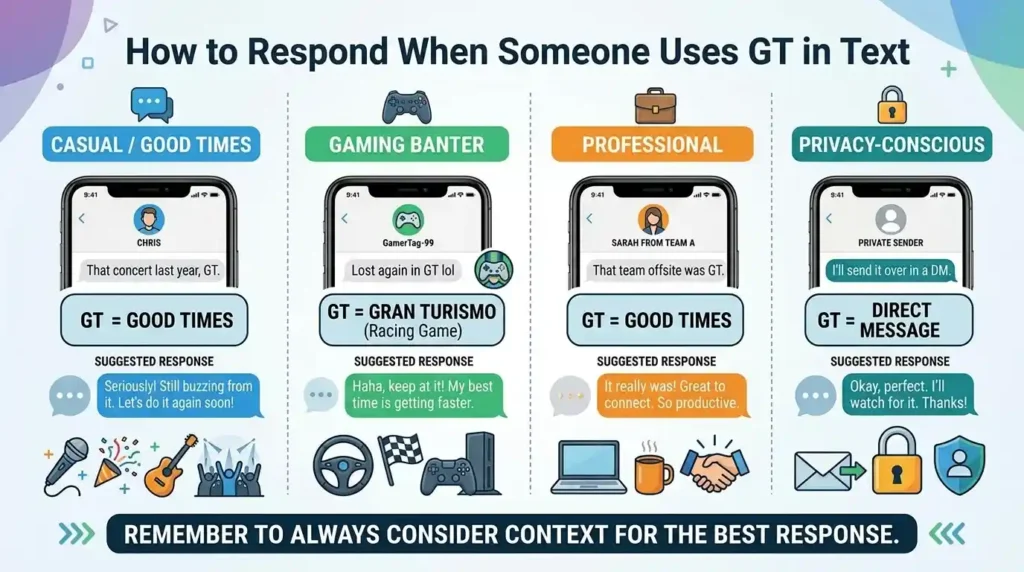 How to Respond When Someone Uses GT in Text