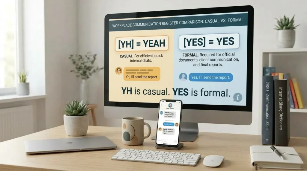 Is YH in Text Meaning Okay for Professional Use
