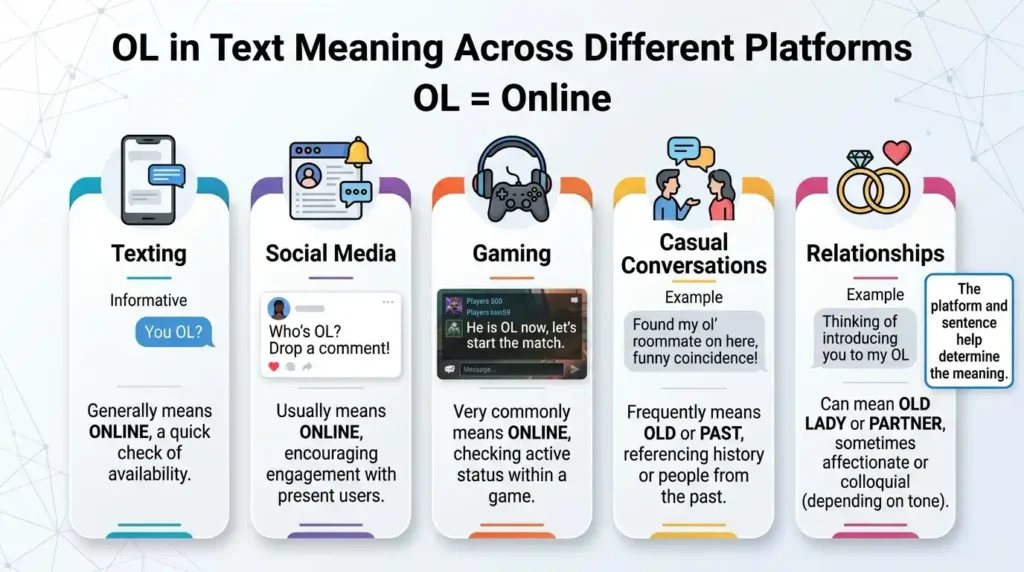 OL in Text Meaning Across Different Platforms