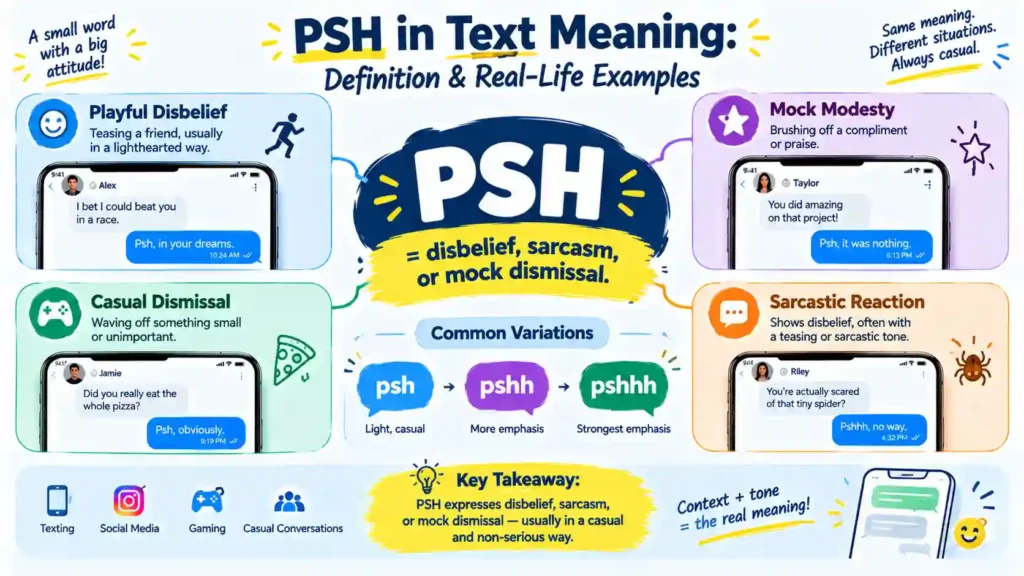 PSH in Text Meaning: Definition & Real-Life Examples