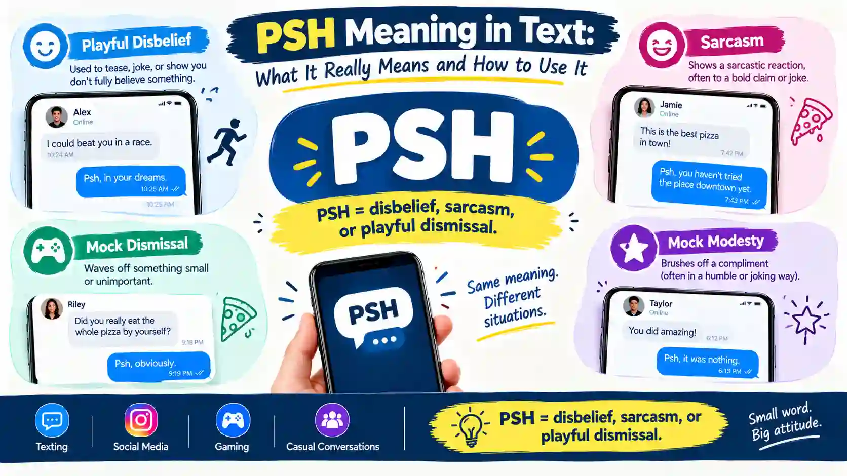 PSH Meaning in Text