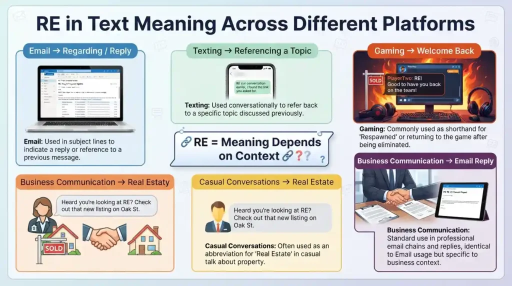 RE in Text Meaning Across Different Platforms