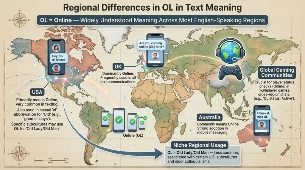 Regional Differences in OL in Text Meaning