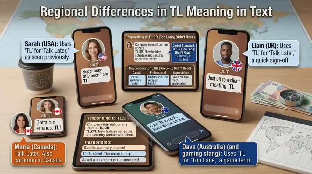 Regional Differences in TL Meaning in Text