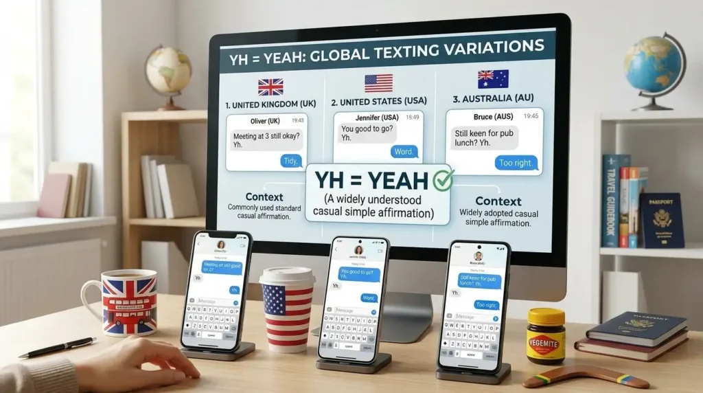 Regional Differences in YH in Text Meaning