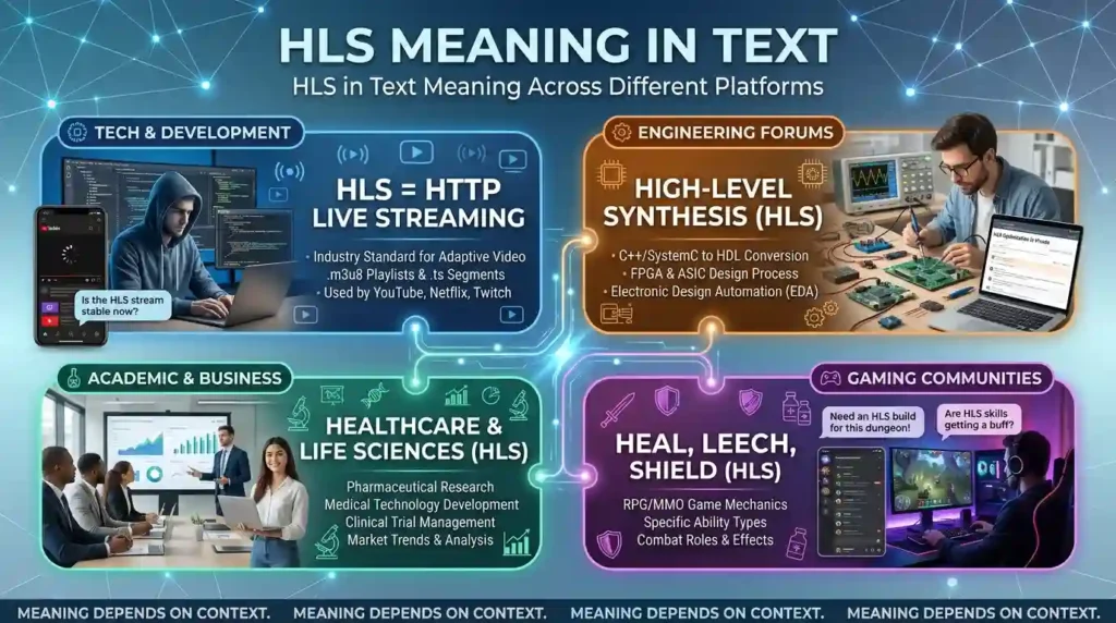 HLS in Text Meaning Across Different Platforms